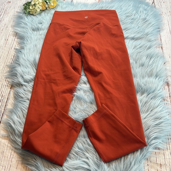 Lululemon Wunder Train Everlux High Rise Leggings in Aztec Brick sz 6 - Picture 6 of 8